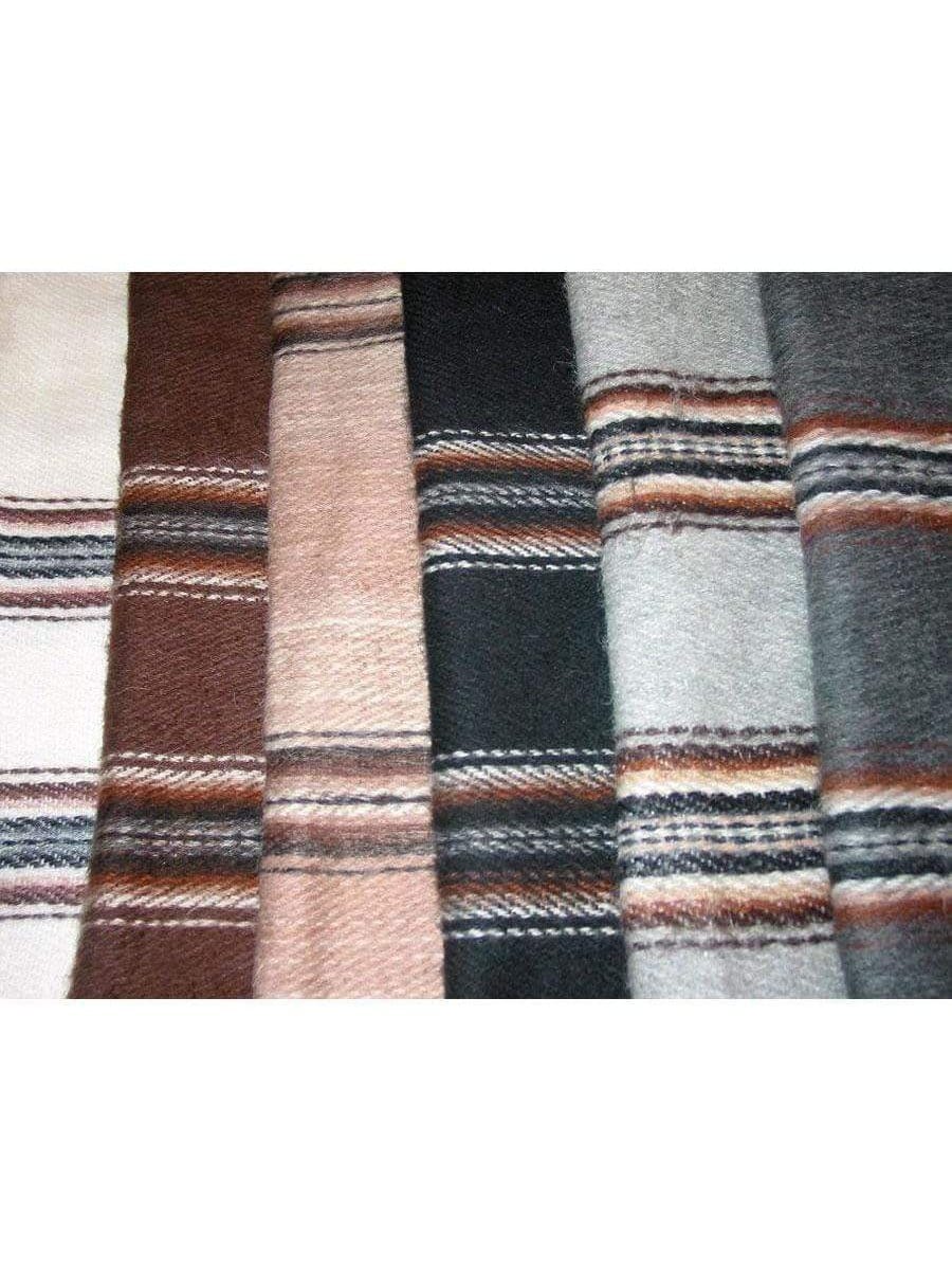 Alpaca Blend Ponchos Medium / Beige Bolivian "Illimani" Poncho with Hood
