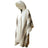 Alpaca Blend Ponchos Medium / Raw White Bolivian "Illimani" Poncho with Hood 