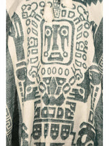 Hooded Artisan Andean Poncho - Puno | txp0105-Sage