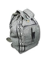 Backpacks Gray Peruvian Wool Backpack w/ Llama Pocket