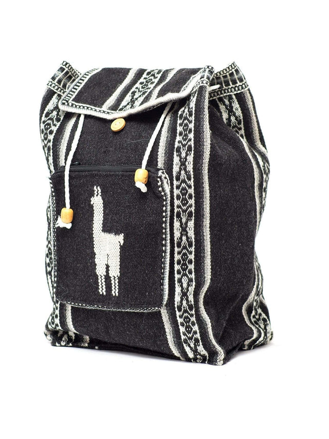 Backpacks Peruvian Wool Backpack w/ Llama Pocket