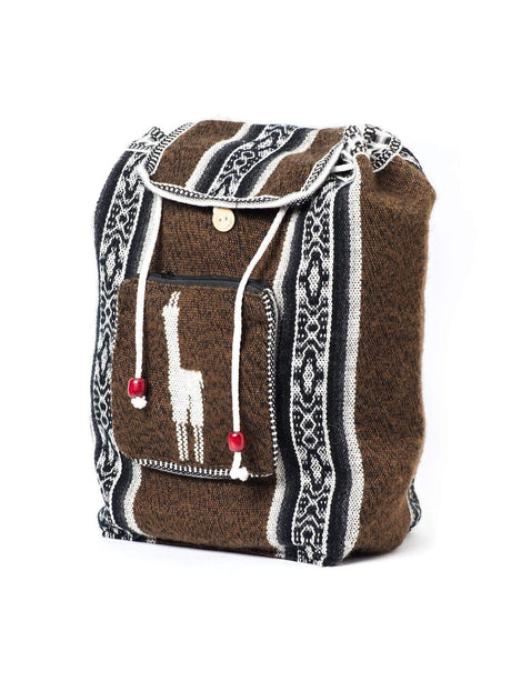 Backpacks Peruvian Wool Backpack w/ Llama Pocket