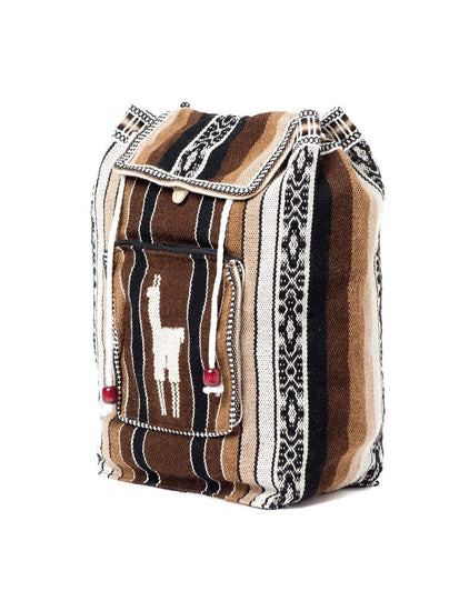 Backpacks Peruvian Wool Backpack w/ Llama Pocket