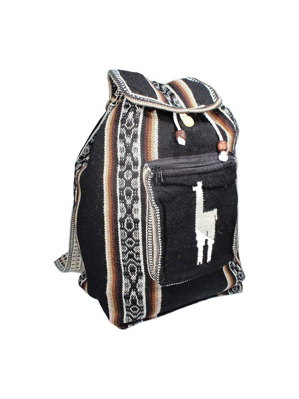 Backpacks Peruvian Wool Backpack w/ Llama Pocket