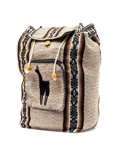Backpacks Tawny Peruvian Wool Backpack w/ Llama Pocket
