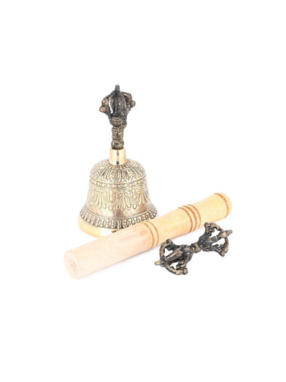 Bell & Dorje Sets Buddhist Ritual Bell, Dorje, & Mallet Set
