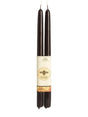 Black Beeswax Hand Dipped 12" Tapers