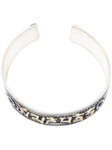 Bracelets Tibetan Om Mani Padme Hum Silverplated Cuff Bracelet - Adjustable