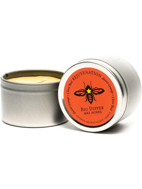 Candles Rejuvenation Beeswax Aromatherapy Tin