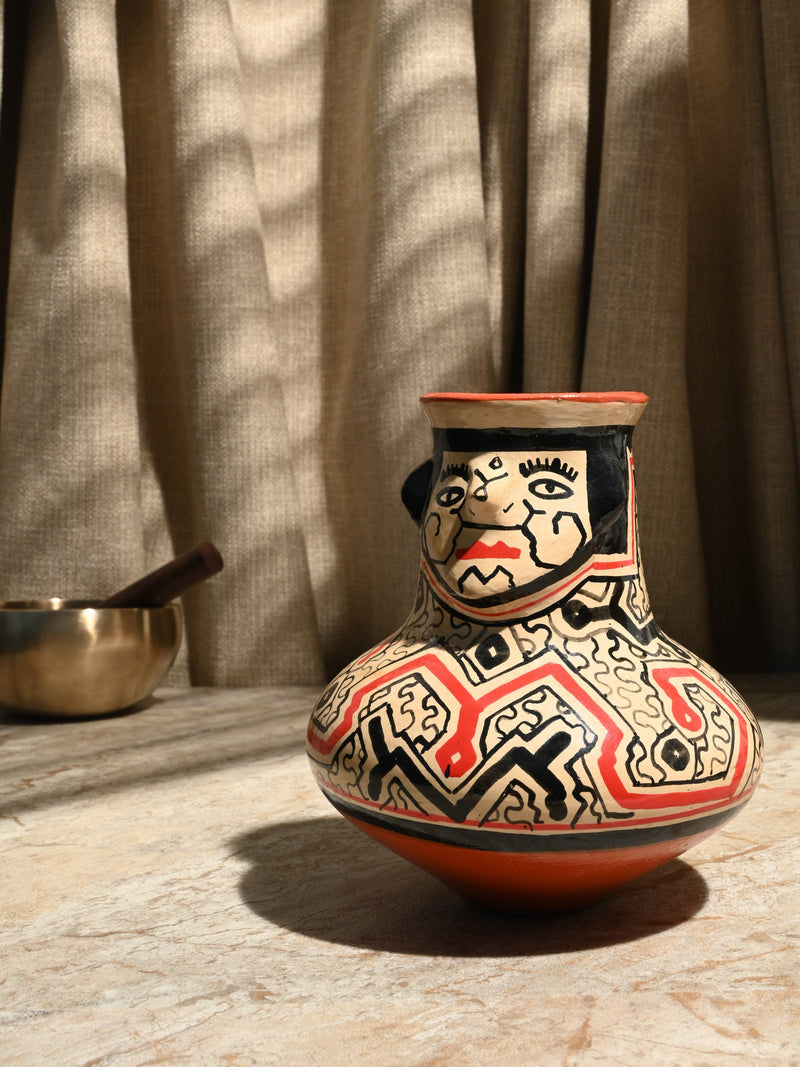 Shipibo Amazon Jungle Ceramic Effigy Vessel