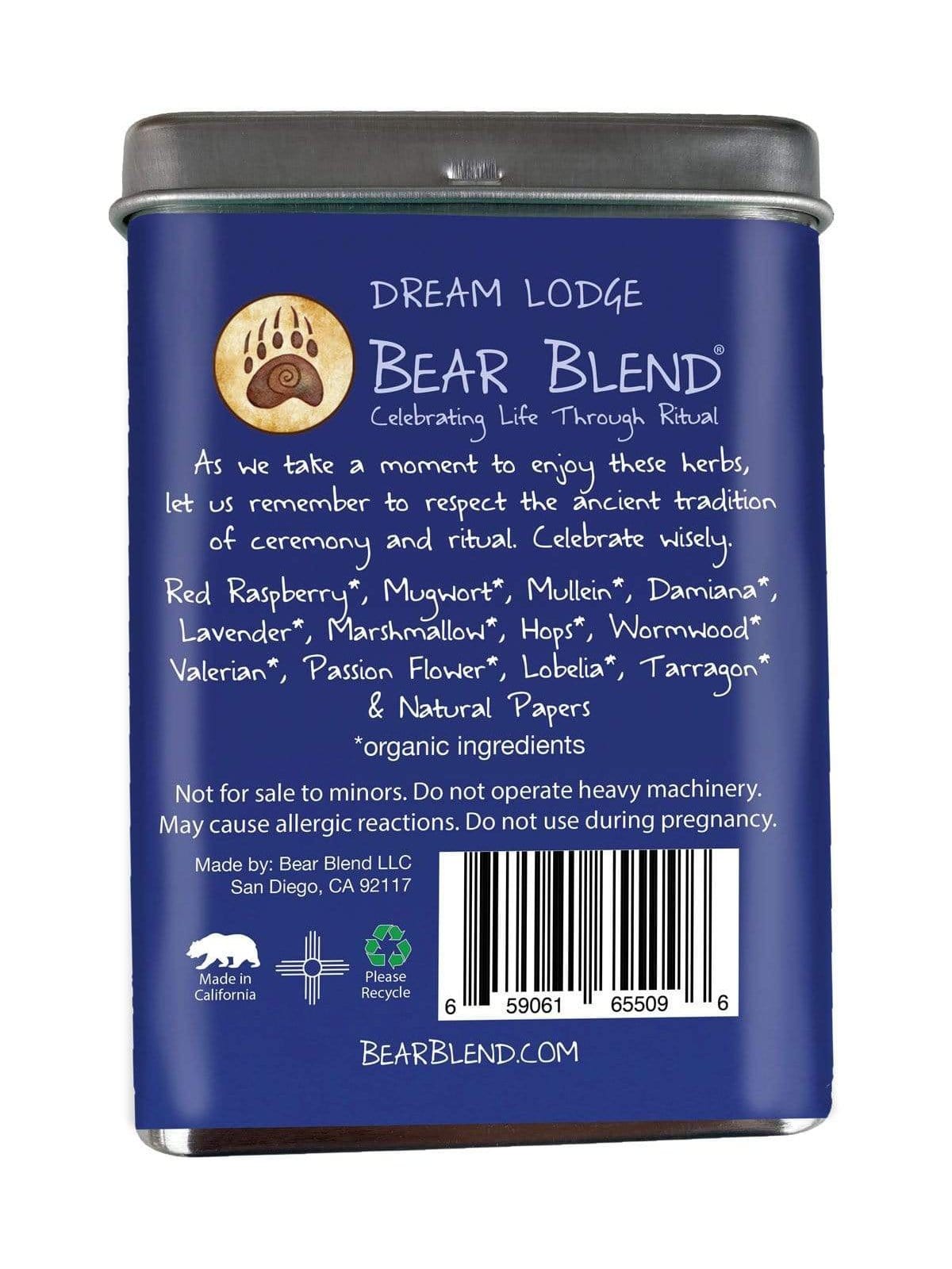 Ceremonial Smoke Bear Blend Organic Smoke Blend - Dream Lodge | so008-Rolliez