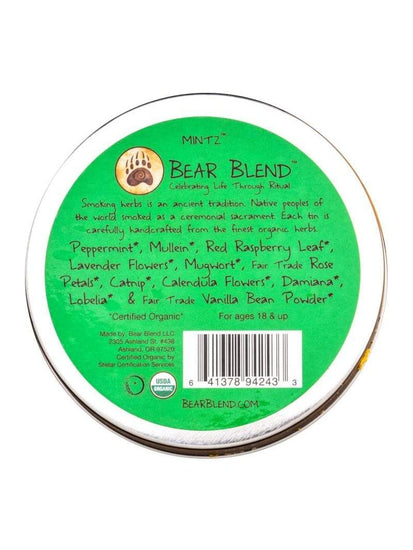 Ceremonial Smoke Bear Blend Organic Smoke Blend - Mintz | so004-Loose