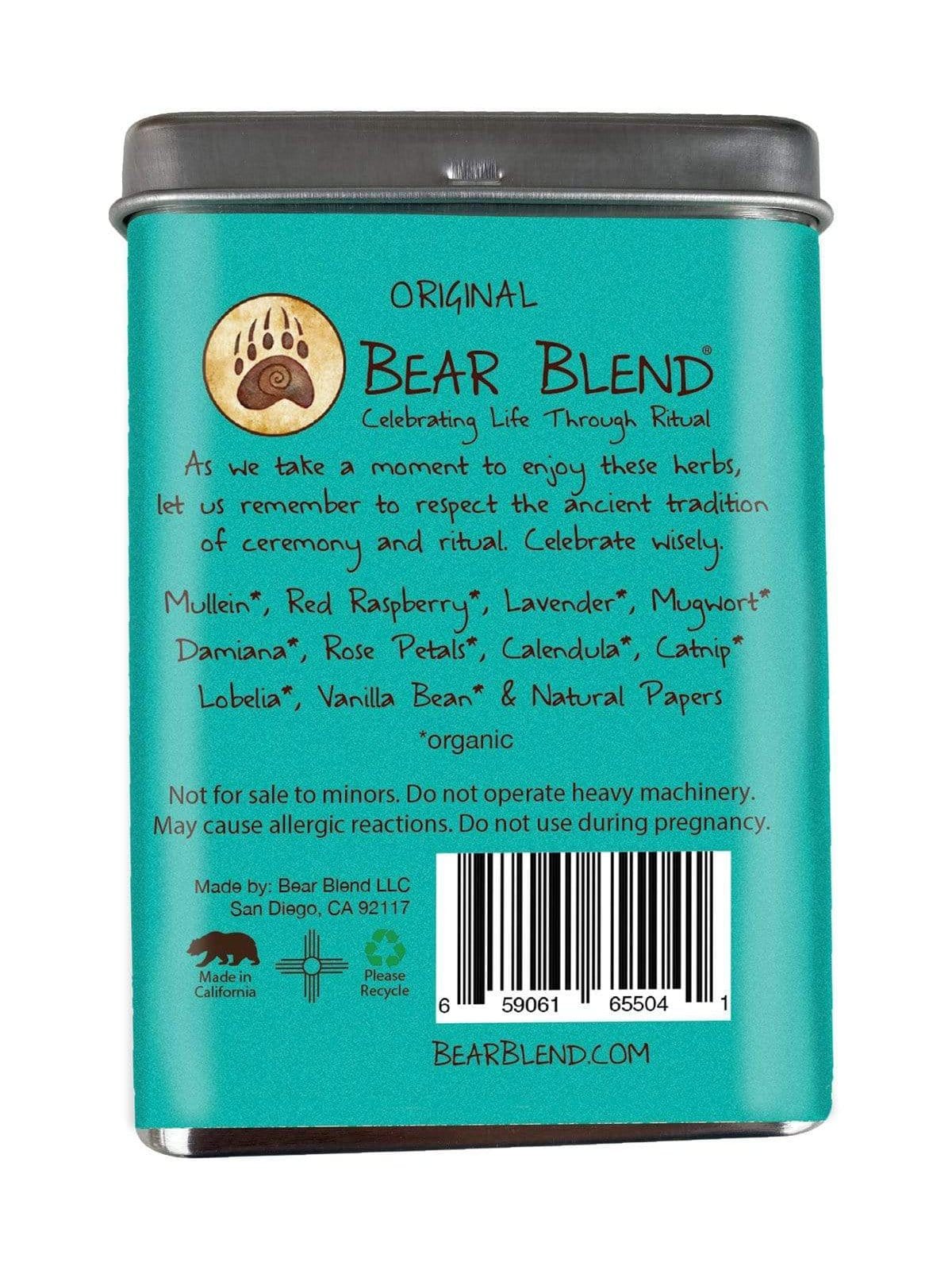 Ceremonial Smoke Bear Blend Organic Smoke Blend - Original | so002-Rolliez