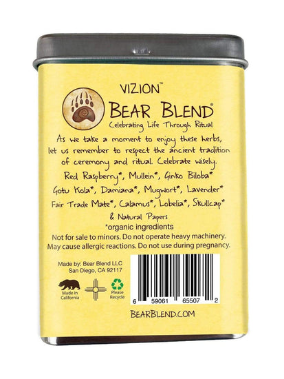 Ceremonial Smoke Bear Blend Organic Smoke Blend - Vizion | so005-Rolliez