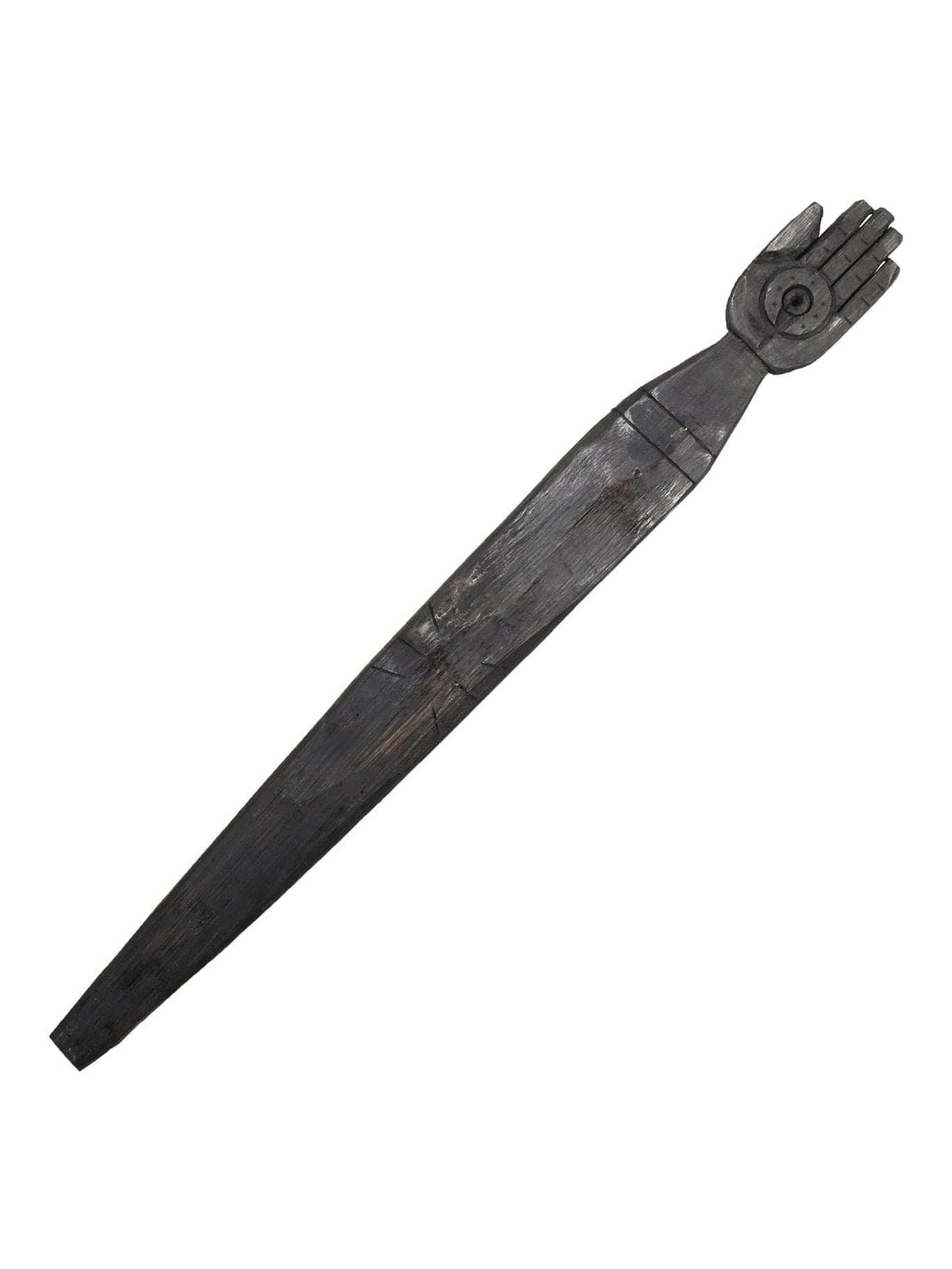 Ceremonial Wood Staffs Left Hand & Horseshoe Peruvian Ceremonial Chonta Wood Staff - 19 inch |