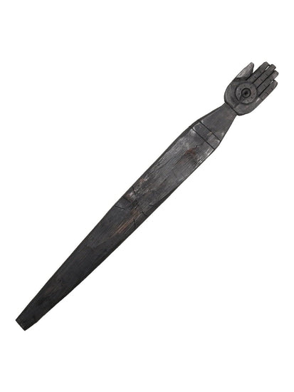 Ceremonial Wood Staffs Left Hand & Horseshoe Peruvian Ceremonial Chonta Wood Staff - 19 inch |