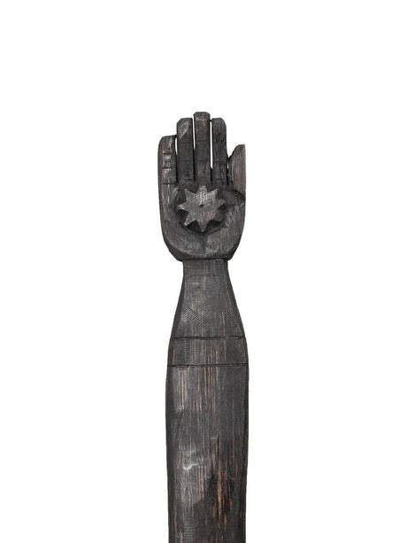 Ceremonial Wood Staffs Peruvian Ceremonial Chonta Wood Staff - 19 inch | sis-Right Hand Palm Star 19