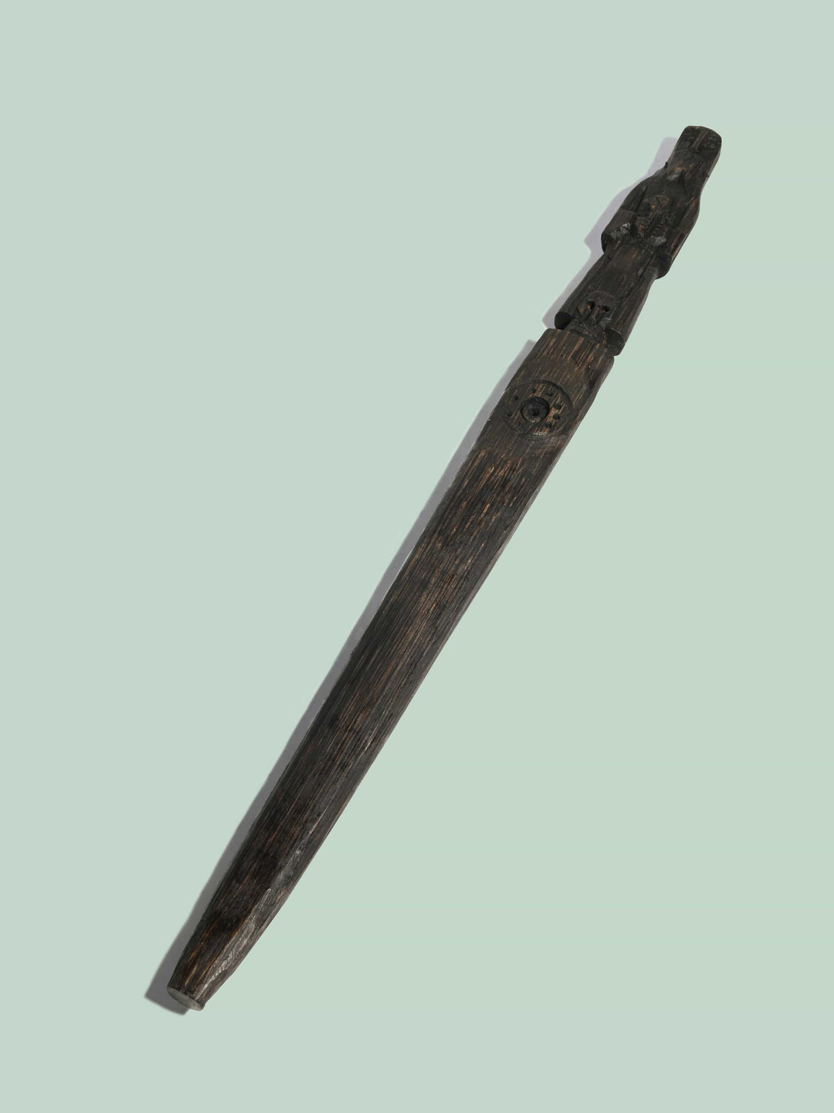 Peruvian Ceremonial Chonta Wood Staff - 19 inch