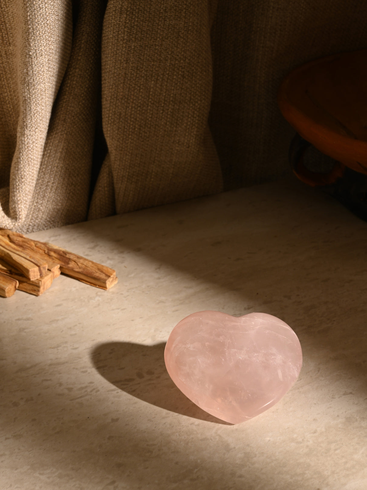 Rose Quartz Heart