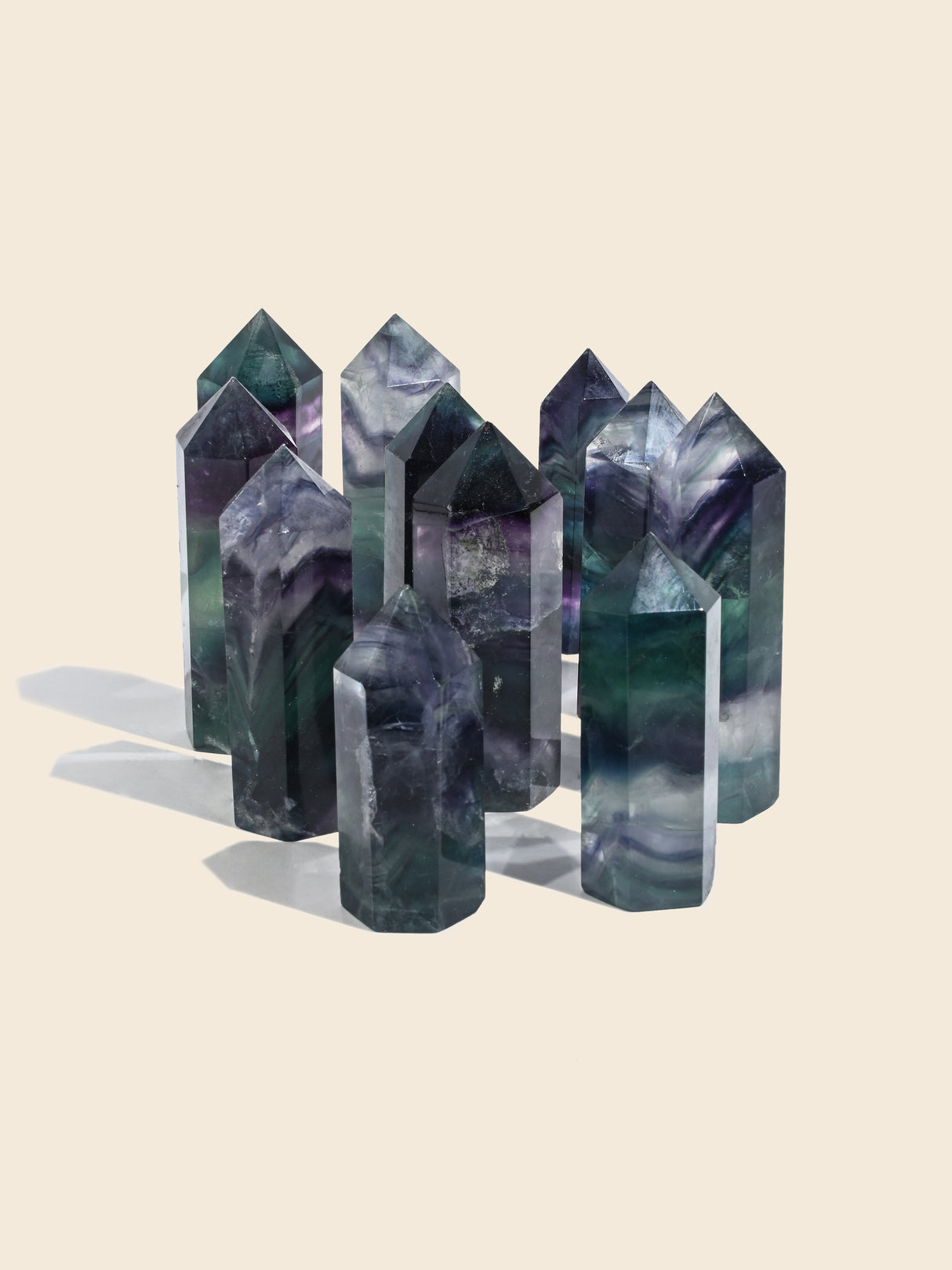 Rainbow Fluorite Tower Hide