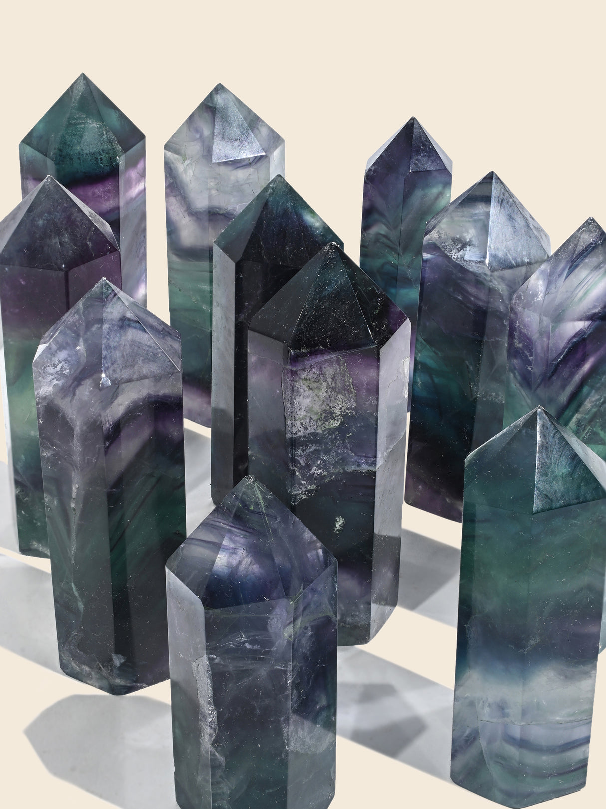 Rainbow Fluorite Tower Hide