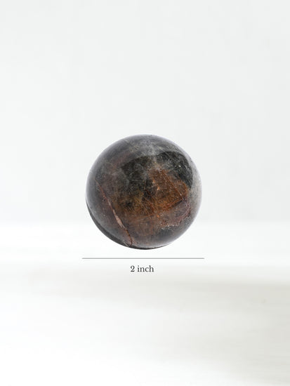 Black Moonstone Sphere Dimensions | Cg423