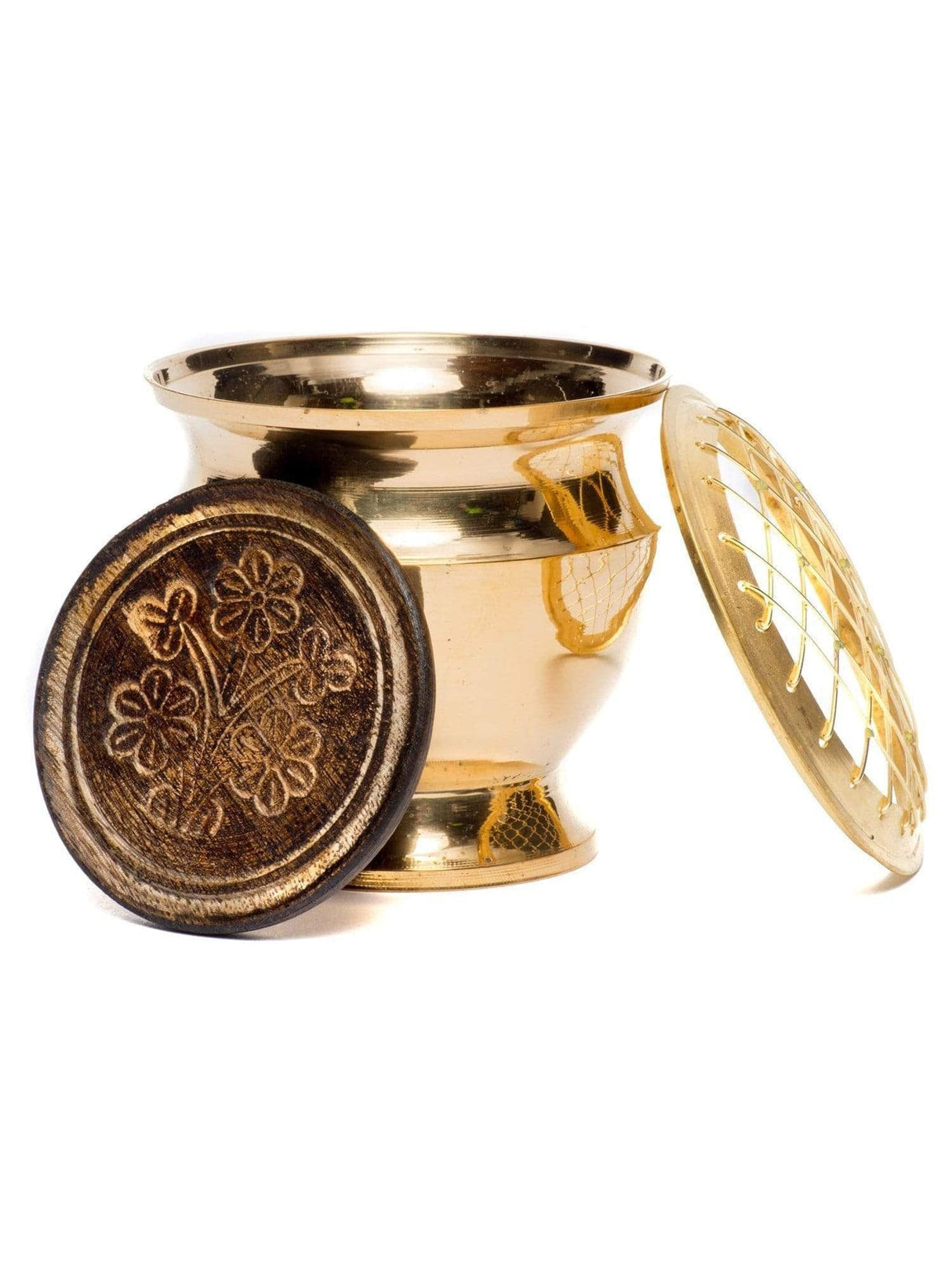 Charcoal Incense Burners Brass Incense Pedestal Burning Bowl