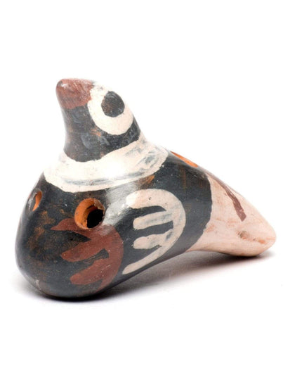 Clay Whistles Nazca Bird Ocarina 4 Note Whistle - Pre Inca Replica