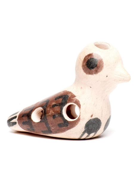 Clay Whistles Nazca Song Bird Ocarina 4 Note Whistle - Pre Inca Replica