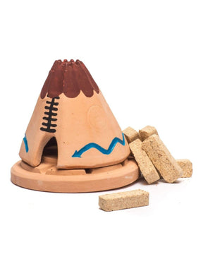 Cone Incense Burners Teepee Incense Burner w/Pinon Incense Cones