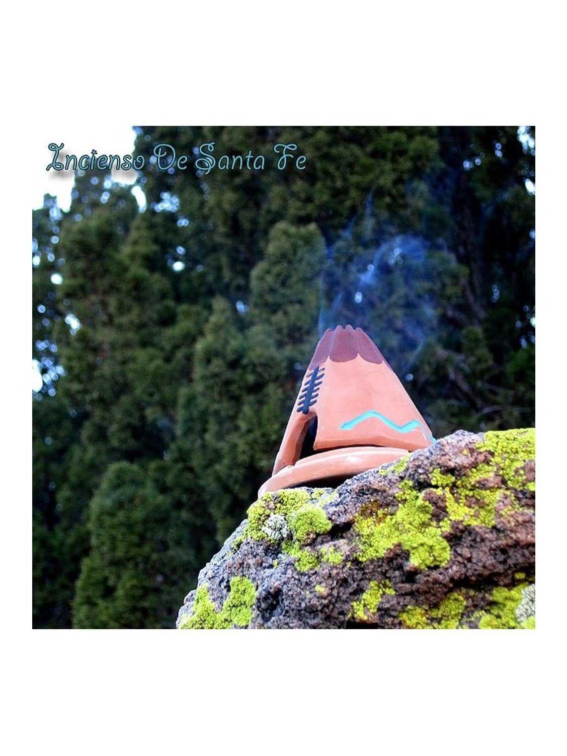 Cone Incense Burners Teepee Incense Burner w/Pinon Incense Cones | ib71