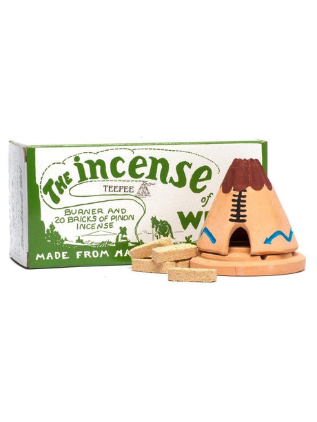Cone Incense Burners Teepee Incense Burner w/Pinon Incense Cones | ib71