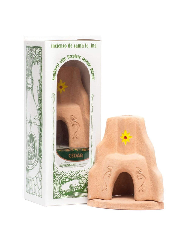Cone Incense Burners Terra Cotta / Pinon Southwest Fireplace Incense Burner w/Incense Cones