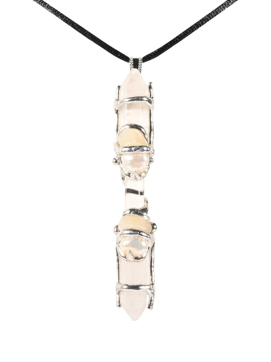 Crystal Pendant Necklaces Archangel Gabriel Baby Wand Pendant