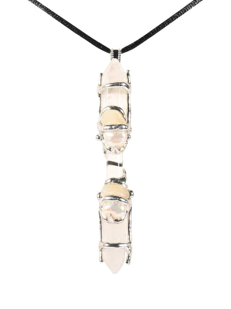 Crystal Pendant Necklaces Archangel Gabriel Baby Wand Pendant