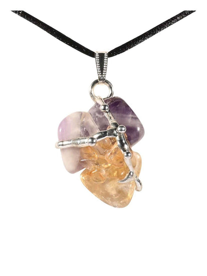 Crystal Pendant Necklaces Archangel Uriel Gemstone Amulet Pendant