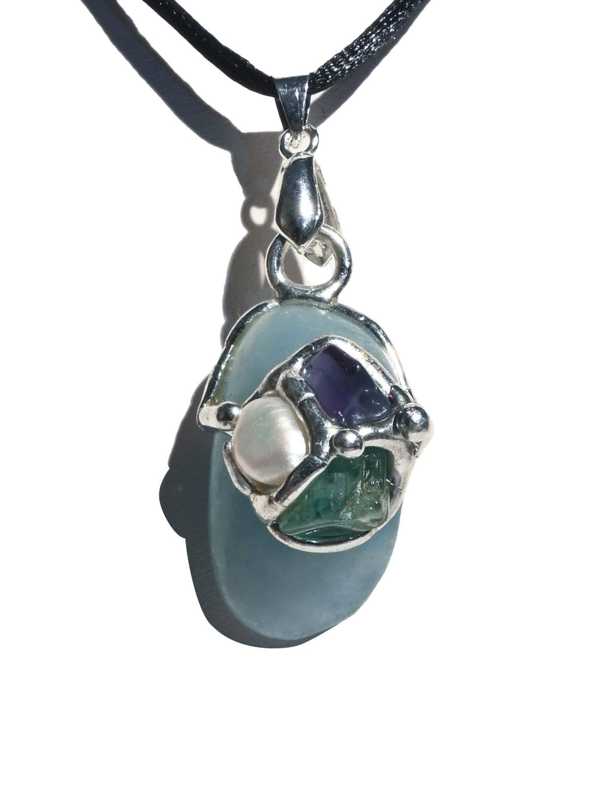 Ask, Believe, Receive Gem Drop Pendant