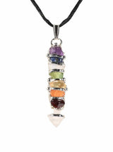 Crystal Pendant Necklaces Chakra Baby Wand Pendant