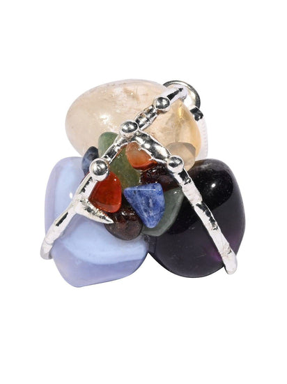 Crystal Pendant Necklaces Chakra Gemstone Amulet Pendant