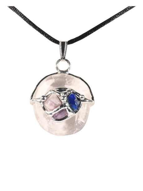Crystal Pendant Necklaces Dai-Ko-Myo Gem Drop Pendant