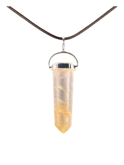 Crystal Pendant Necklaces Golden Healer Pendant Necklace