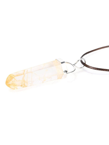 Crystal Pendant Necklaces Golden Healer Pendant Necklace