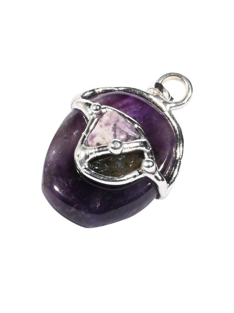 Crystal Pendant Necklaces Hon-Sha-Ze-Sho-Nen Gem Drop Pendant