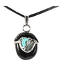 Crystal Pendant Necklaces Keep Me Safe Gem Drop Pendant