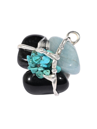Crystal Pendant Necklaces Keep Me Safe Gemstone Amulet Pendant