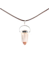 Polished Lithium Quartz Pendant Necklace 3 | j0520