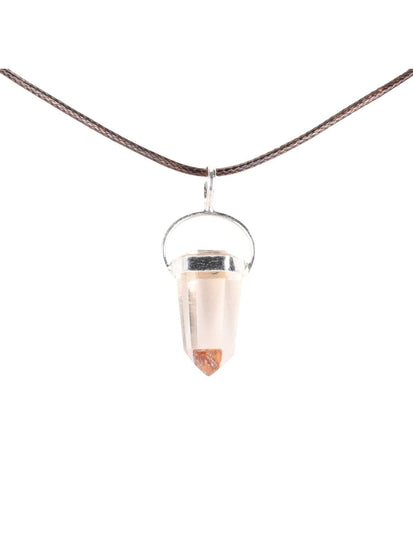 Polished Lithium Quartz Pendant Necklace 3 | j0520