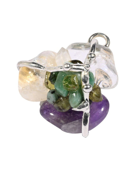 Crystal Pendant Necklaces Prosperity Gemstone Amulet Pendant