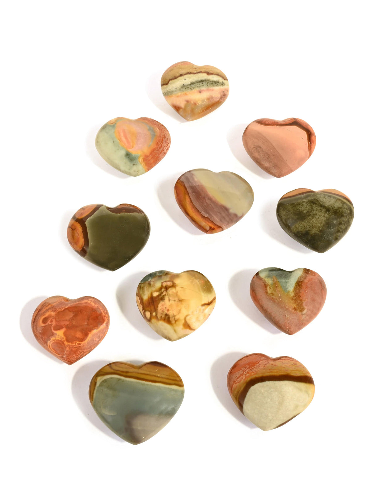 Polychrome Jasper Heart
