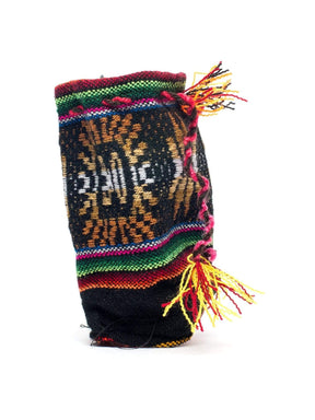 Drawstring Bags Black Colorful Peruvian Drawstring Bag - Small